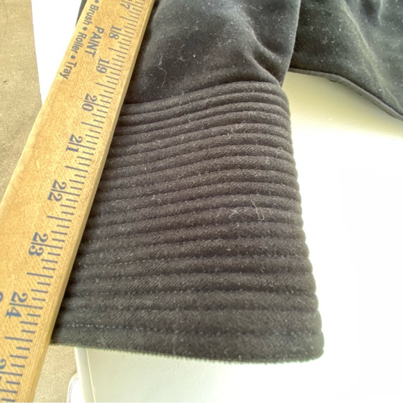 Zara Woman Military Band Jacket Black Velvet Structured Ribbed Cuffs Size Large - Picture 9 of 13